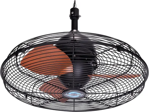 Vista 9 de Tornado - Ventilador de pared industrial de 18" de alta velocidad con motor cerrado TEAO – 4000 CFM, 3 configuraciones de velocidad, cable de 6.5