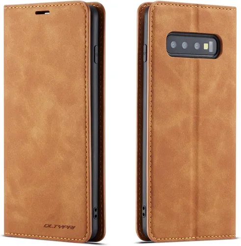 Vista 11 de QLTYPRI Funda para Samsung Galaxy S8, funda de piel sintética premium TPU parachoques con tarjetero Kickstand adsorción magnética oculta a prueba
