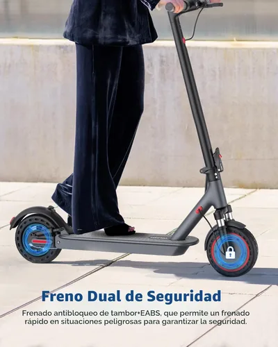 Vista 6 de VOLPAM Adult Electric Scooter, 350W/500WMotor, 8.5"/10" Solid Tires, 19/22Mph, 32/28/23/21/18/16Miles Max Range, Dual Braking