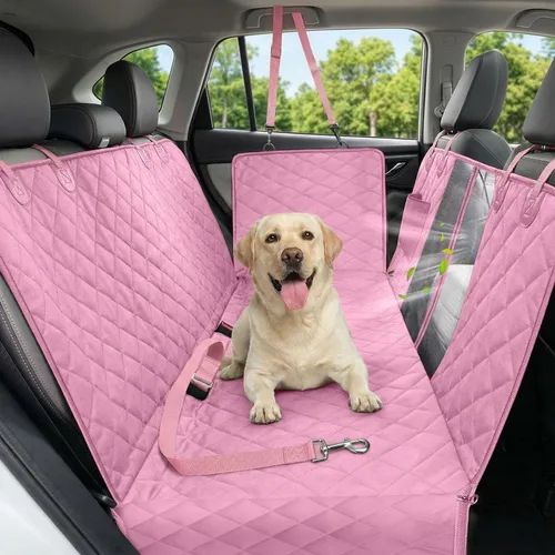 Vista 13 de Funda de asiento de coche para perros, funda de asiento para perros 600D resistente y duradera para asiento trasero, hamaca para perros 100%