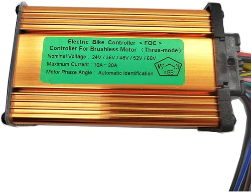 Vista 2 de Universal 24V 36V 48V 60V 250W 350W 10A 15A 20A BLDC controlador sin escobillas para bicicleta eléctrica E-Scooter DC Motor