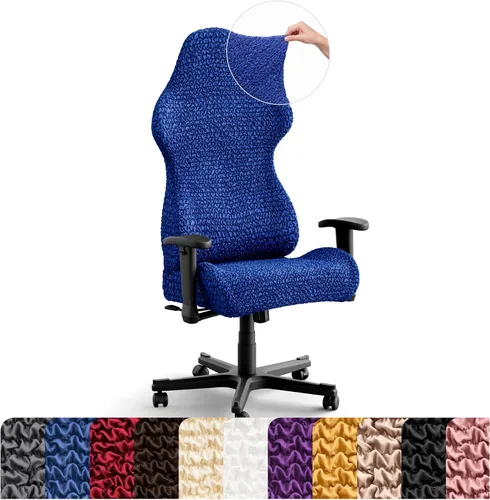 PAULATO BY GA.I.CO. Funda elástica para silla de oficina y juegos, funda elástica para silla de escritorio para computadora con cremallera, fundas