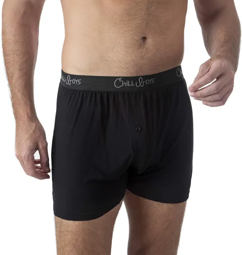 Vista 8 de Chill Boys Viscose from Bamboo Boxers for Men - Cool Comfortable, Soft Breathable Underwear - Boxer Shorts (1 Pack)