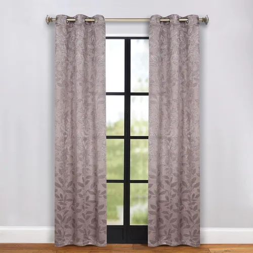 Vista 79 de Superior Cortinas opacas, oscurecimiento de la habitación para dormitorio, bloqueo solar, térmicas, cortinas bohemias modernas, colección de hojas