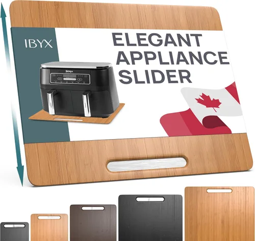 Vista 24 de Ibyx Elegante bandeja deslizante, compatible con batidoras KitchenAid de 4.5 cuartos de galón y otros electrodomésticos pesados (negro)