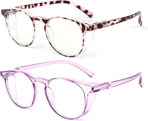 Vista 2 de Outray 2 Pack Blue Light Reading Glasses Bifocal Safety Glasses