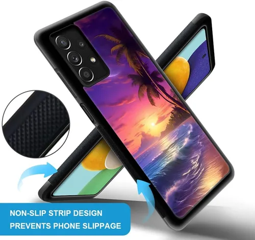 Vista 2 de ZHEGAILIAN Funda compatible con Samsung Galaxy A32 5G, funda protectora de TPU suave compatible con Samsung Galaxy A32 5G de 6.5 pulgadas