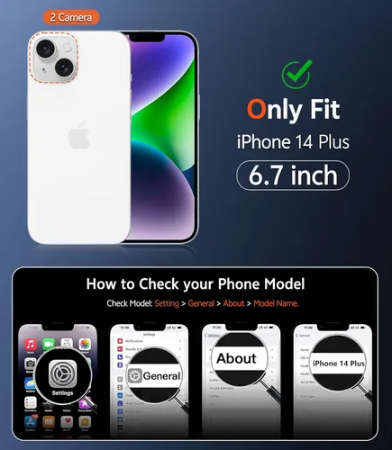 Vista 494 de FNTCASE Funda para iPhone 13 Pro-Max: Fundas magnéticas transparentes compatibles con Magsafe Slim anti amarillamiento protección contra caídas