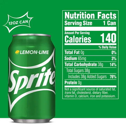 Vista 6 de Coca-Cola Sprite - Paquete de nevera, 12 onzas líquidas, paquete de 36