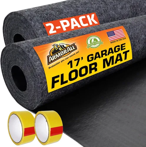 Vista 12 de Armor All tapete original de garaje para vehículos pequeños 8' 4" x 7' 4" incluye cinta de doble cara protege las superficies absorbente impermeable