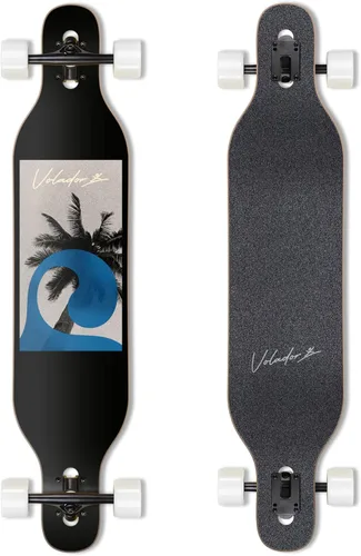 VOLADOR Urban Freeride Pro Longboard | Patineta Cruiser Adaptativa de 42 pulgadas | Arce de América del Norte | Longboard Camber Concave Drop Banana