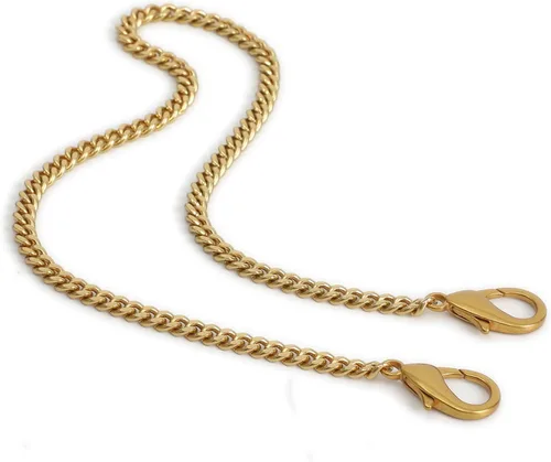 Vista 14 de Yichain Mini Linda Correa de Cadena de Bolso de Mano Correa de Repuesto para Bolso de Mano con Hombro Accesorios de Encanto (Oro Antiguo, 33 cm)