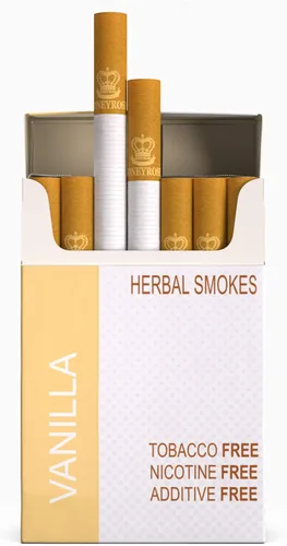 Honeyrose Cigarrillos de hierbas de vainilla, tabaco y nicotina GRATIS