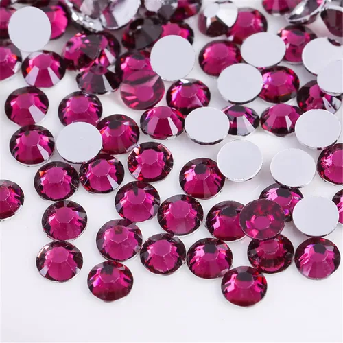 Vista 22 de 500 Piezas SS30 de 6mm de Diamantes de Imitación con Parte Posterior Plana de Cristal Transparente Redondo para Arte de Uñas, Manualidades, Ropa