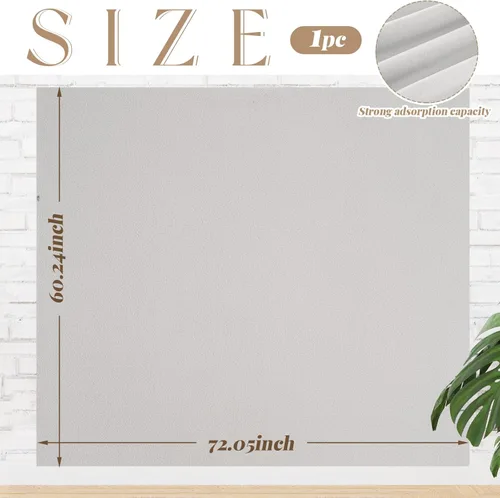 Vista 2 de Buryeah 1 pieza de telas de pared con diseño de edredón de 72 x 60 pulgadas, telas para colchas, tela de acolchado de pared, suministros