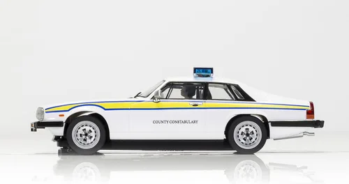 Vista 2 de Scalextric Jaguar XJS - Coche de carreras C4224 Slot 1:32, blanco, amarillo y azul