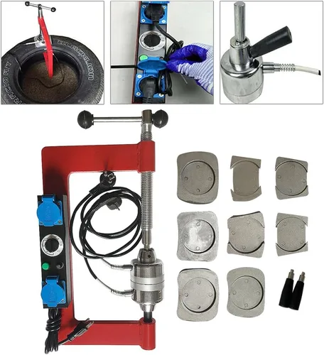 Vista 4 de Máquina de vulcanización de neumáticos ZXMOTO Kit de máquina de reparación automática de neumáticos puntuales 110V Equipment 150℃-180℃ Adjustable