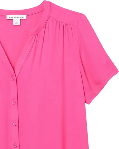 Vista 6 de Tienda Essentials - Blusa tejida de manga corta para mujer