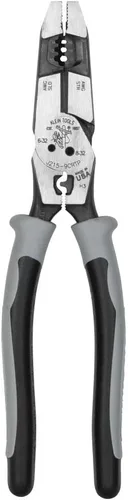 Vista 10 de Klein Tools Alicates multiherramienta J215-8CR, fabricados en Estados Unidos, herramienta híbrida multipropósito/crimpadora, pelacables, corte