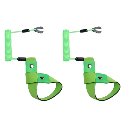 Vista 14 de 2 cordones para interruptor de apagado para lancha, correa de muñeca de repuesto EW2-68348-00-00 para Yamaha Marine motor fuera de borda de Azul