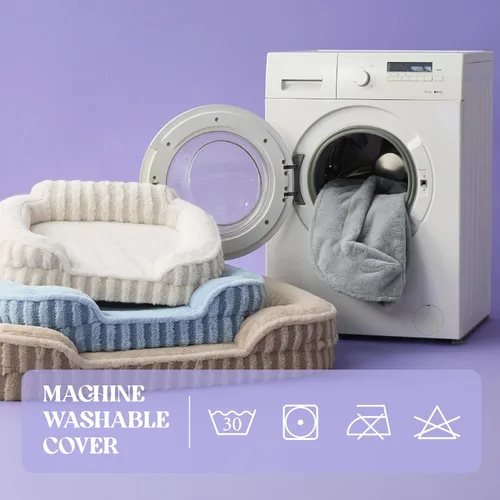 Vista 8 de LE SURE Cama Linda para Perros Pequeños, Camas Ortopédicas Impermeables para Mascotas Pequeñas con Lados, Sofá de Espuma de Huevera con Fondo