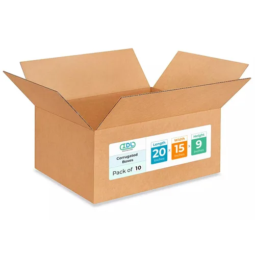Vista 130 de Cajas largas de mudanza y envío de 18 x 9 x 9 pulgadas (paquete de 10) – Extra resistentes 200 libras frente a las regulares – Cajas de embalaje