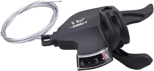 Vista 8 de WEEROCK Palanca de cambio de bicicleta 18 velocidades 3X6 palanca de cambios de pulgar para bicicleta de montaña