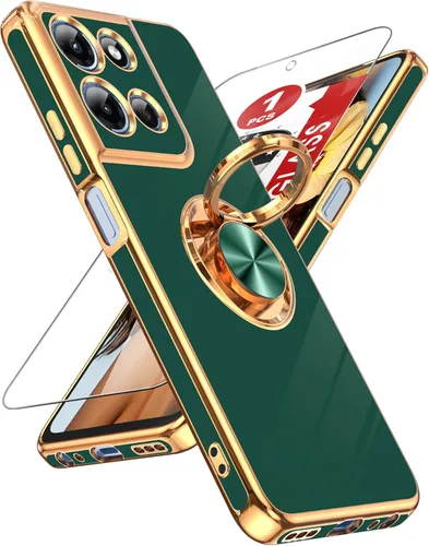 Vista 15 de LeYi Funda para iPhone XR: con Protector de Pantalla de Vidrio Templado [Paquete de 2] Soporte de Anillo Giratorio de 360°, Soporte Magnético