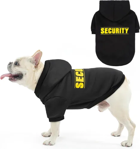 Vista 50 de SCENEREAL Sudaderas con capucha de seguridad para perros de tamaño pequeño, mediano y grande, ropa de felpa cepillada con gorro, abrigo de algodón