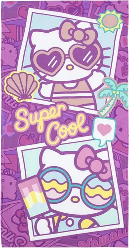 Vista 8 de Northwest Toalla de playa Hello Kitty, 30 x 60 pulgadas, verano fresco