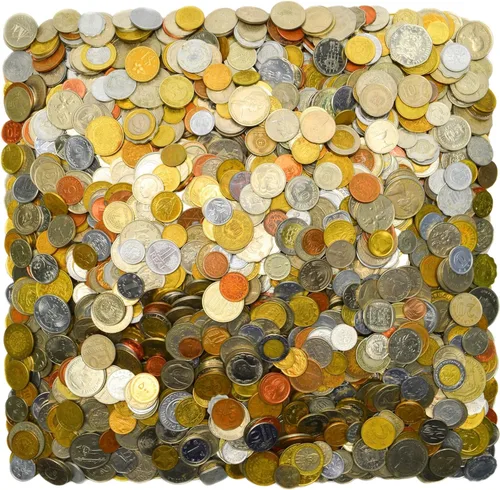 Vista 7 de 20 Monedas Diferentes de Países Únicos de Todo el Mundo ¡Incluye una Bolsita de Monedas Pequeña!