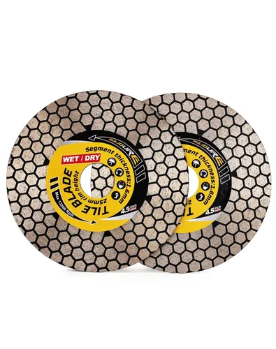 Vista 6 de Hoja de azulejo de 4.5" para corte de porcelana Hoja de corte y rectificado para azulejos de granito, mármol y porcelana