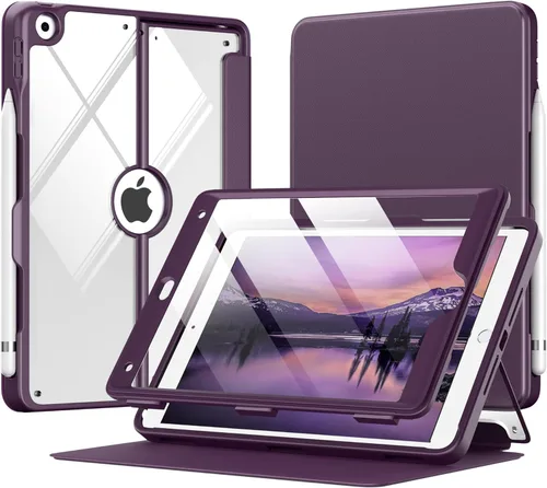 Vista 16 de MoKo Funda para iPad de 9ª generación con soporte para lápices, funda para iPad de 8ª/7ª generación de 10.2 pulgadas, protector de pantalla