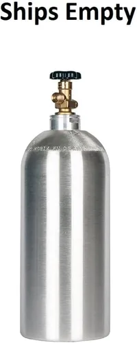 Vista 3 de Nuevo cilindro de CO2 de aluminio de 10 libras con válvula CGA320