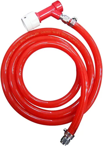 Vista 3 de Kit de elaboración casera Línea de gas CO2 - Marca Luckeg incluyendo manguera de gas de 5/16 pulgadas de diámetro interior, 9/16 pulgadas