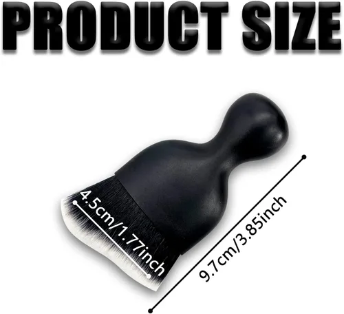 Vista 2 de Cepillo para detallar el interior del automóvil, ultra suave, antiarañazos, herramienta de limpieza interior del automóvil para paneles de limpieza