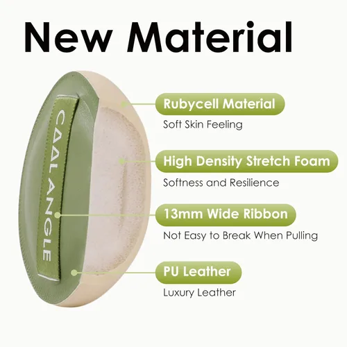 Vista 4 de 4 Paquetes de Esponjas de Maquillaje para Base, Corrector y Polvo, Esponja Mezcladora Libre de Látex para Maquillaje Natural y Fácil, Suave