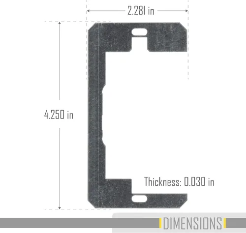 Vista 4 de TayMac RACO 999X Placa de nivelación para dispositivo de ajuste empotrado, acero, paquete de 3
