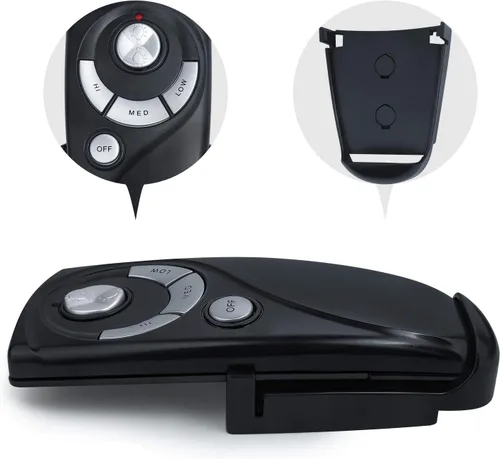 Vista 3 de UC7083T Ceiling Fan Remote Control Replacement of Hampton Bay with Dim Light,3 Speed Control with Wall Mount Only Remote