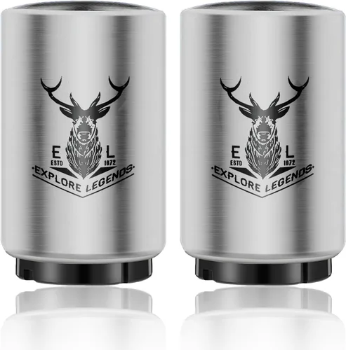 Vista 16 de Abridor automático de botellas de cerveza con receptor de tapa magnética, apertura de tapa con una sola mano de acero inoxidable con resorte