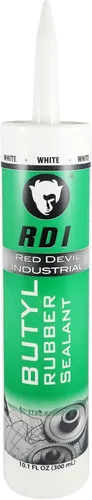 Red Devil 06970I RD Pro Sellador de caucho butílico, 10.1 onzas líquidas (10.1 fl oz) paquete de 1, blanco