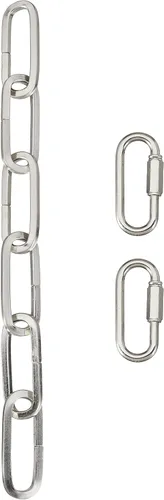 Vista 2 de Aspen Creative 21121-09-1, cadena de acero resistente y dos conectores de enlace rápido para accesorios de iluminación, luces de botín, plantas, 1