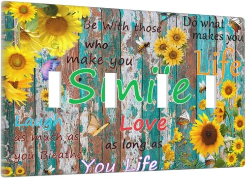 Vista 120 de Cubiertas de Tomacorriente Ancla Estrella de Mar Concha Tablón de Madera Rústico Náutico 1 Gang Interruptor de Luz Dúplex Placa Cubierta Decorativa