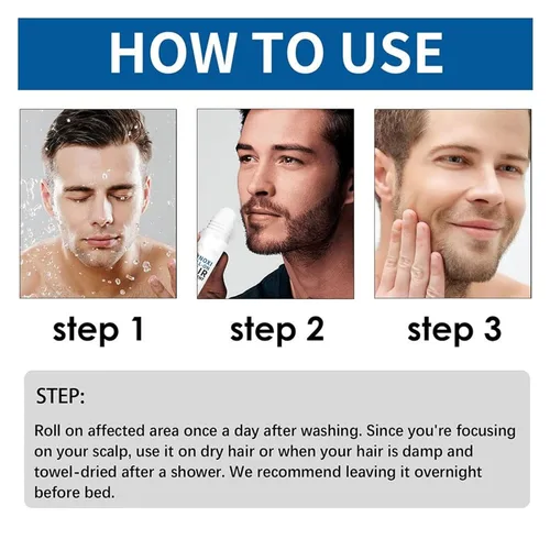 Vista 6 de React Minoxi - Tratamiento para el cabello enrollable nuevo suero para el crecimiento del cabello aceite nutritivo natural para el cuero cabelludo