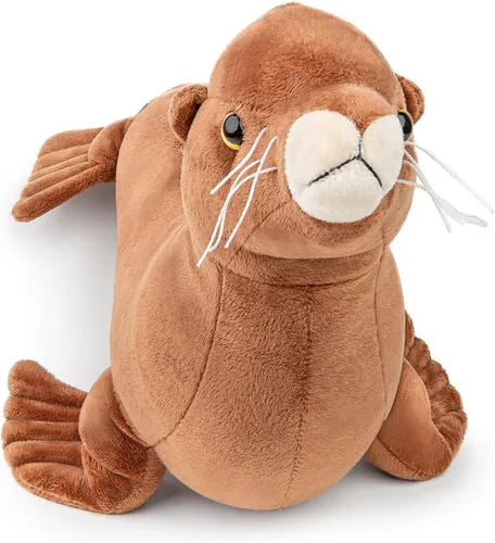 Juguete de peluche de león marino de simulación, suave y realista, animales marinos realistas, juguetes de peluche de acuario, león marino, regalos