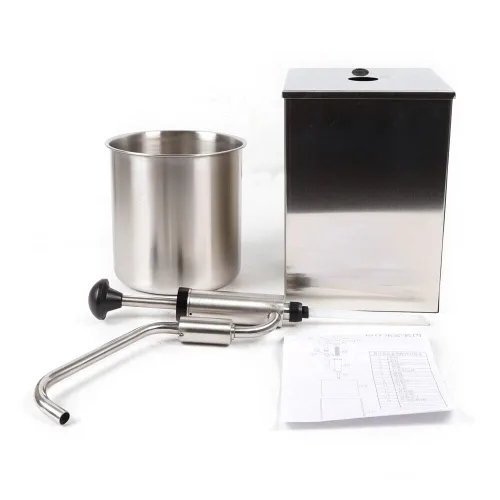 Vista 6 de Dispensador de salsa de soja, dispensador de salsa de cabeza única de 4 l, bomba dispensadora de salsa de soja para restaurante, salsa de tomate
