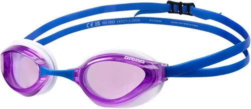 Vista 24 de ARENA Gafas de natación unisex Python Racing para hombres y mujeres, antivaho, sin fugas, máxima comodidad, doble correa, lente con espejo/sin espejo