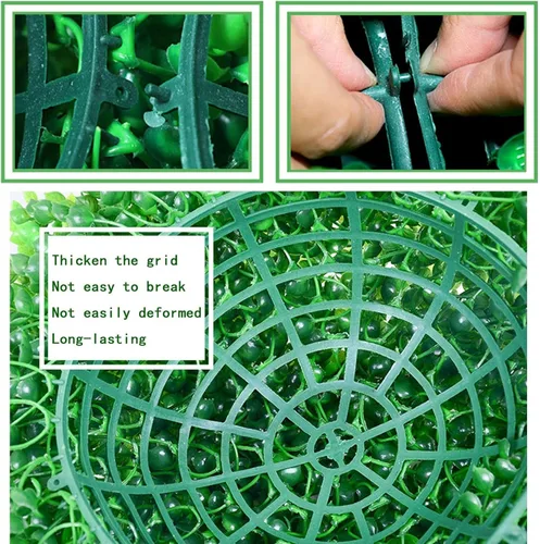 Vista 5 de Bolas topiarias para exteriores, plantas de bola de boj artificial, bola de boj artificial, aspecto ordenado, utilizado en el patio trasero, balcón