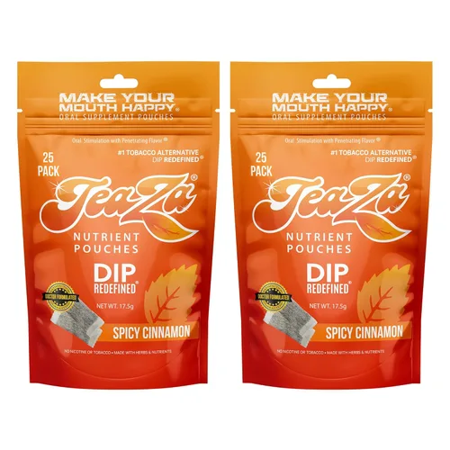 Vista 54 de Bolsas de energía TeaZa, salsa sin tabaco ni nicotina - Alternativa de tabaco y salsa energética masticable, inmersión saludable con sabor premium