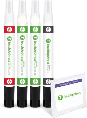 Vista 314 de TouchUpDirect QAK - Aerosol de pintura de retoque de color blanco sólido compatible con Nissan Exact Match - Kit esencial